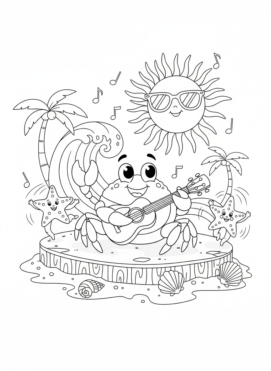 Crab's Beach Music Festival: Ukulele Fun for Kids!