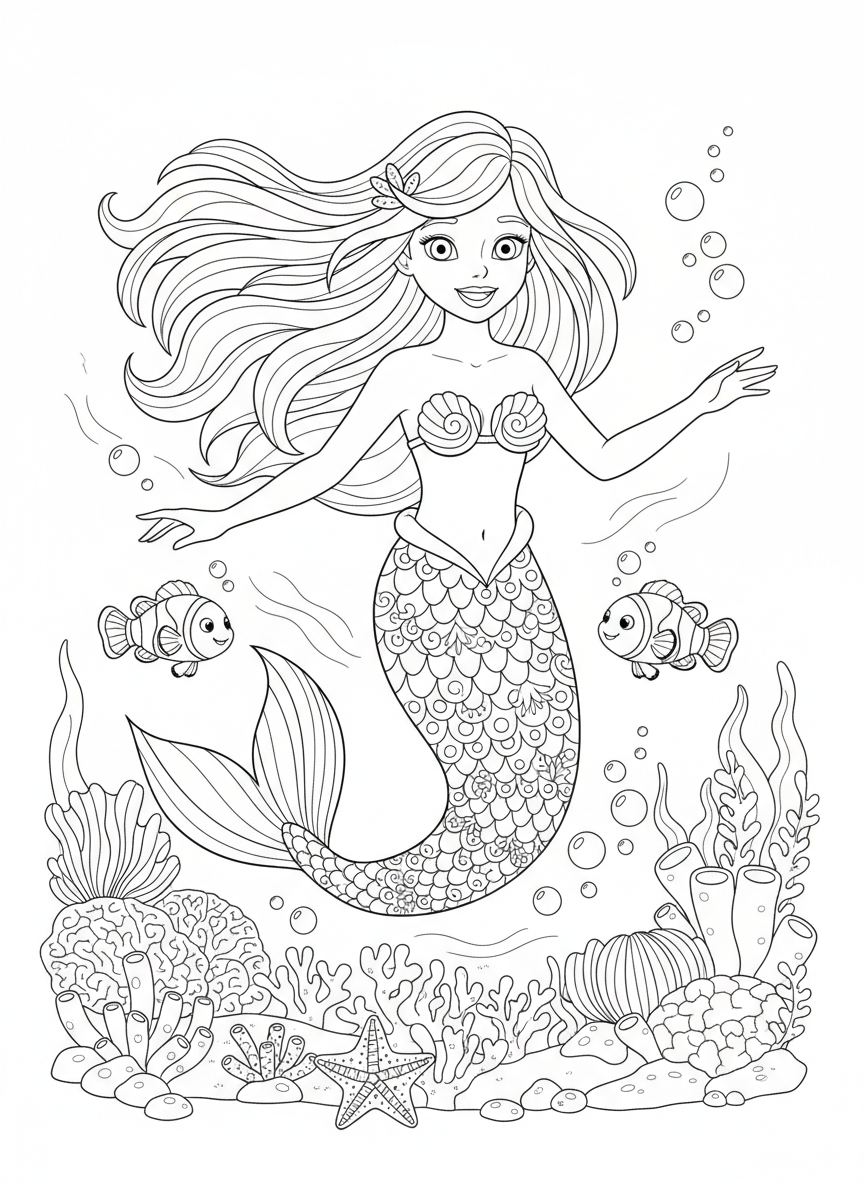 Mermaid Princess Coral Reef Adventure