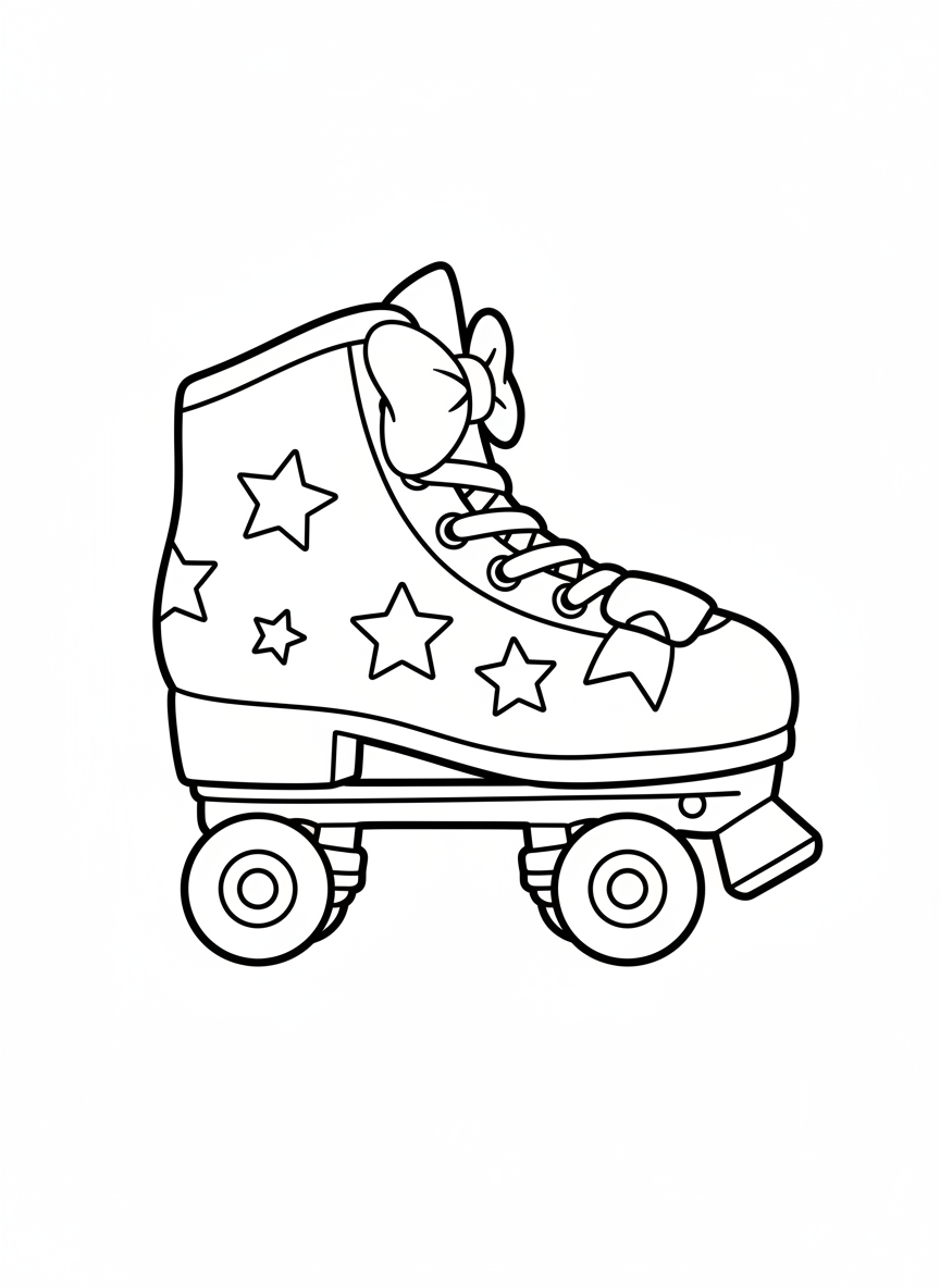 Princess Roller Skate Coloring Fun