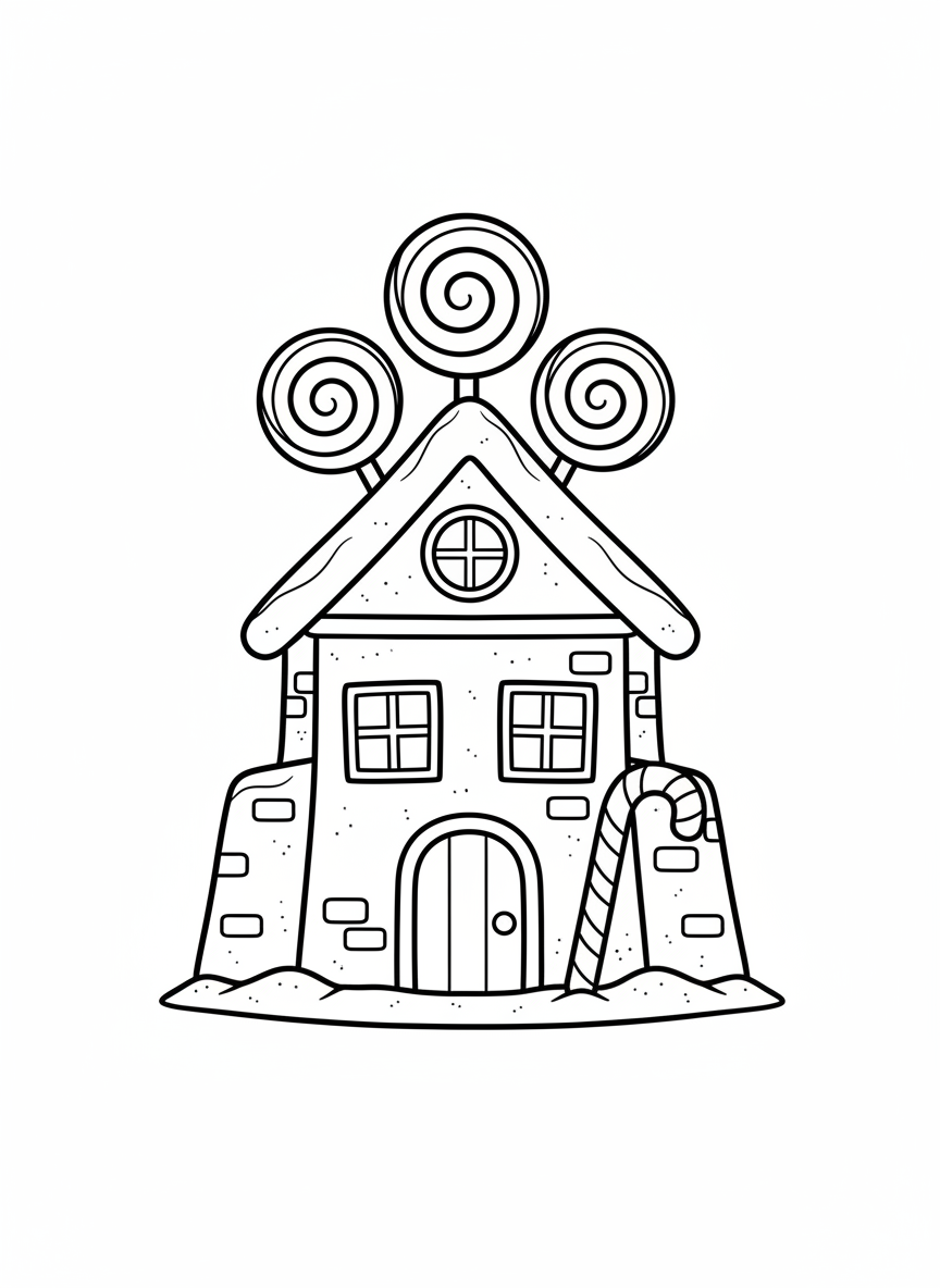 Cute Candy House Sandcastle for Kids